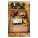 Tray Lot of Toy Tractors