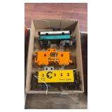 Vintage Marx O gauge model train cabooses