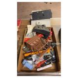 Tray Lot of Misc Train Parts and Toys