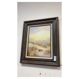 Framed Beach Painting