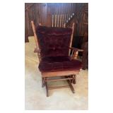 Wooden Glider Rocking Chair
