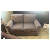 Smith Brothers Brown two-seater loveseat