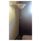 black torchiere floor lamp