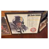 1992 Iron City Steelers Schedule Framed