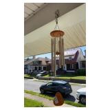 Motivational quote metal wind chime
