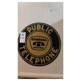 Vintage embossed steel sign for a Public