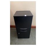 Black metal 3 drawer vertical filing
