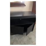 Black TV wooden stand 30inch by 16inch by