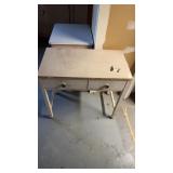 Metal desk with wooden top36inch by 20inch by