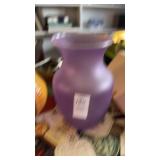 Purple Frosted Flower Vase