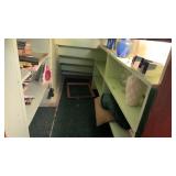 Lot of Glass and Vases In Cubby