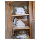 Cupboard lot of Corning ware
