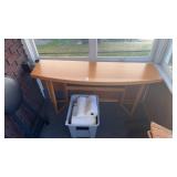 Scandinavian style wooden desk 55inch length