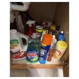 Lot of Cleaners and SpongesWinded, Lysol,
