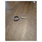 Lot of 2 Sterling silver rings