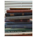 Stack of vintage books