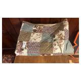 vintage-style patchwork quilt