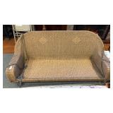 Wicker Porch Swing with Cushion