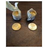 9 Eisenhower and 10 Truman US mint dollars