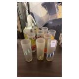 MCM Frosted Drinking Glasses