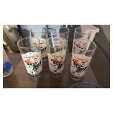Set of 6 Square Dancing Drinking Glasses