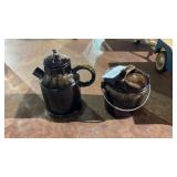 Vintage M.G. Japan Pottery Cream and Sugar Set