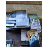 Lot of vhs tapes, cd
