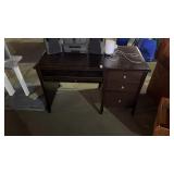 Dark wooden desk 48 by 24 by 30inch(No