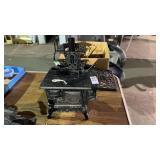 Vintage Crescent Cast Iron Stove with Accessories