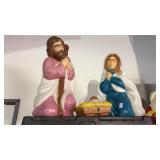 Vintage Holy Family Blow Molds