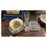 Crystal Vase, Butter Dishes and More