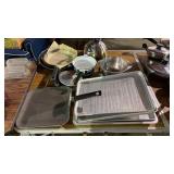 Lot of Dishes, Baking Pans and Kitchen Items