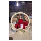 Ceramic Apple Basket Decor