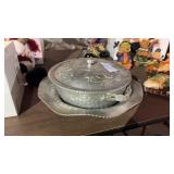 Aluminum Fruit Themed Covered Dish