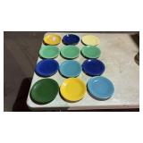 Set of 12 Fiesta Ware Saucers Assorted Colors