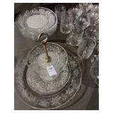 Lot of Glass Cups, Bowls, Plates, etc
