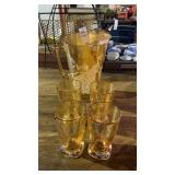 1950ï¿½s Jeanette Peacock Glass Pitcher and
