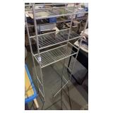 Bathroom metal shelving rack
