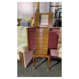 Powell furniture oak jewelry armoire