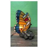 Tiffany Style Stained Glass Butterfly Table Lamp