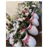 Lot of Flowers and Vases