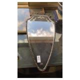 Shield Shaped Hanging Wall Mirror