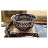 Boleslawiec Matching Bowl and Pan, made in Poland
