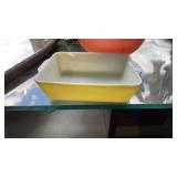 Yellow Pyrex Baking Dish