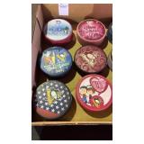 Lot of holiday Pittsburgh Penguin hockey pucks