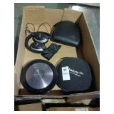 Jabra player and Bose headphones