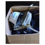 Backpack and travel bag and helmet lot, LL Bean
