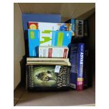2 Box lot of books, Asvab, SATS, college etc