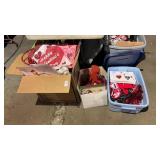 Lot of Vantenties Day Decor and Bags