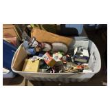 Tote of Christmas Decorations